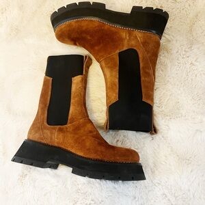 Sz 8 New Phillip Lim Kate Suede Combat Boots